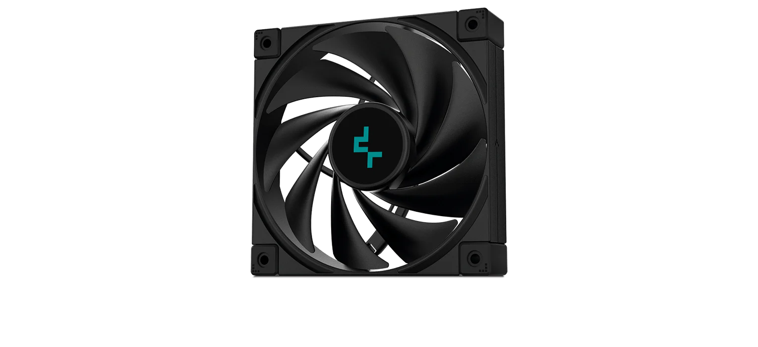 DeepCool FK120 WHITE 120mm High-Performance PWM Fan, 500-1850 RPM, 68.99 CFM, Fluid Dynamic Bearing, Low Noise Cooling Fan