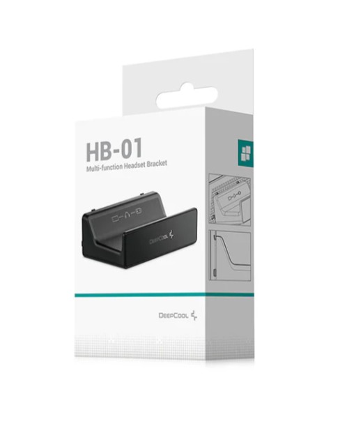 DeepCool HB-01 Multi-Functional Headset Bracket for CH170 PLUS and CH160 PLUS Mesh-Panel Cases - Magnetic & Double-Hook Design