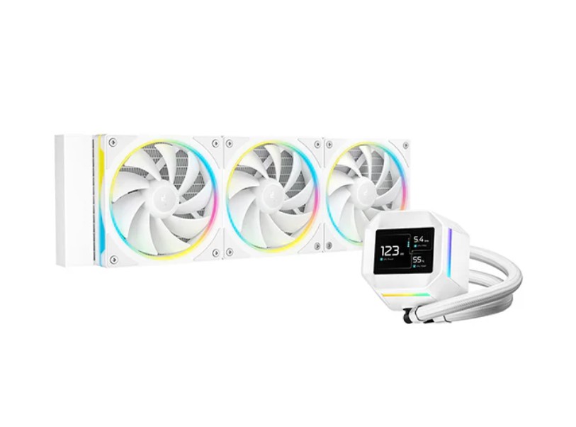DeepCool LM360 ARGB Liquid CPU Cooler with 2.4" IPS Mini LCD, 320×240 Resolution, Intel LGA1851/1700/1200 & AMD AM5/AM4 Support