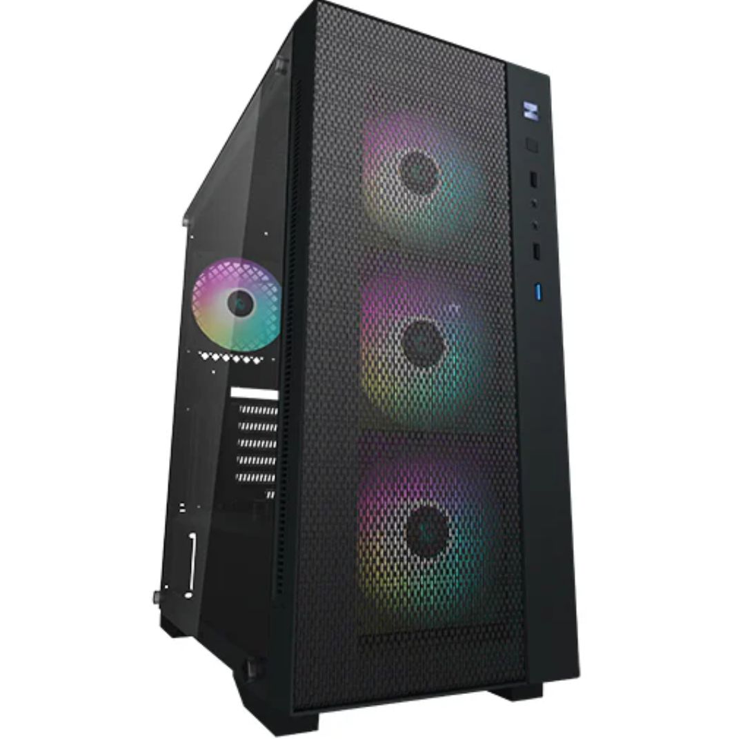 DeepCool MATREXX 55 MESH ADD-RGB 4F Mid-Tower Case with 4 Preinstalled A-RGB Fans & Tempered Glass