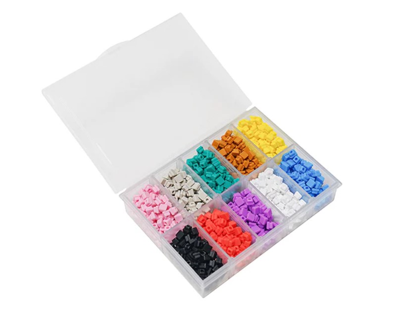 DeepCool PIXEL 10 Silicone Decorative Case Bits - 10 Colors, 1000 Pieces, Compatible with MORPHEUS, CH780, CH560, CH360, CH160 Series