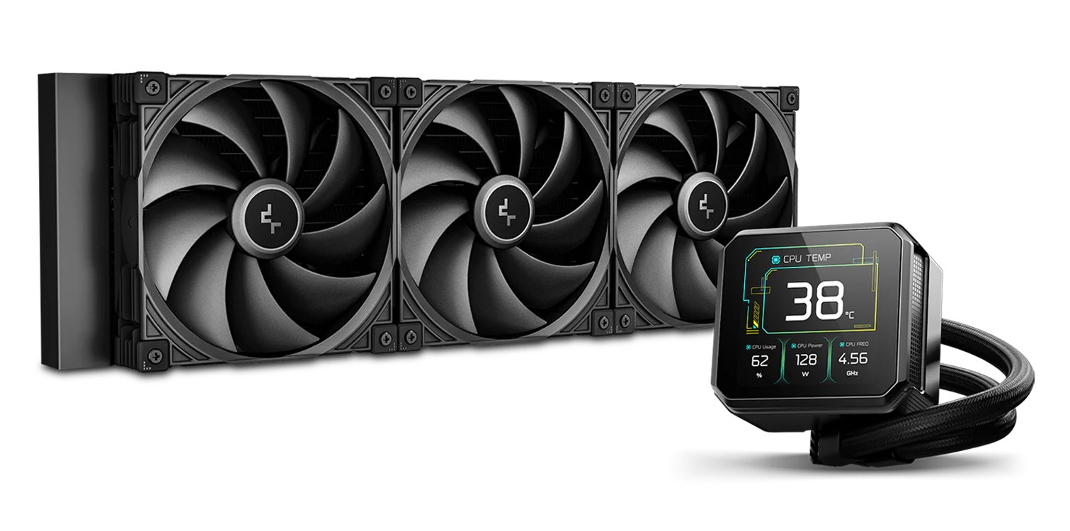 DeepCool SPARTACUS 420 420mm AIO Liquid Cooler with 3.4" IPS LCD & 6th Gen Pump