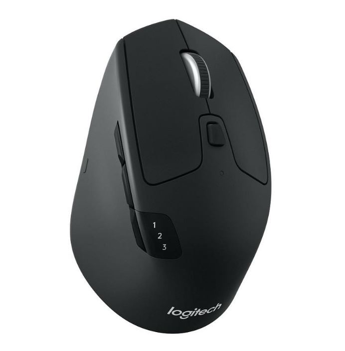 Logitech M720 Triathlon Multi-Device Wireless Bluetooth Mouse with Flow & Easy-Switch, 24-Month Battery Life, Durable Contoured Design