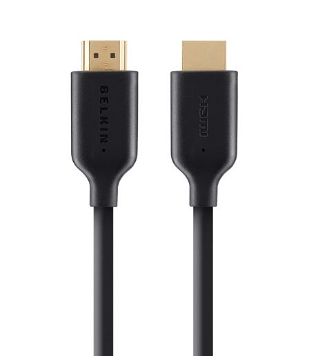 Belkin High Speed HDMI Cable with Ethernet 1M - 4K Ultra HD, 120Hz, 10.2Gbps Bandwidth, ARC, 3D Compatible - Black (F3Y021bt1M)