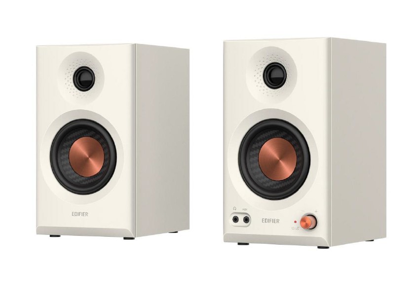 Edifier MR3 WHITE Studio Monitor Speaker with 18W RMS, Bluetooth 5.4, 3.5" Mid-Bass & 1" Tweeter – Home Studio & Daily Listening