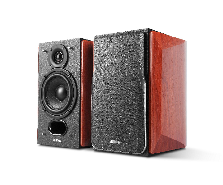 Edifier P17 Passive Bookshelf Speakers with Premium MDF Wooden Enclosure, 19mm Silk Dome Tweeters & 4" Bass Drivers, Wall-Mount Brackets Included