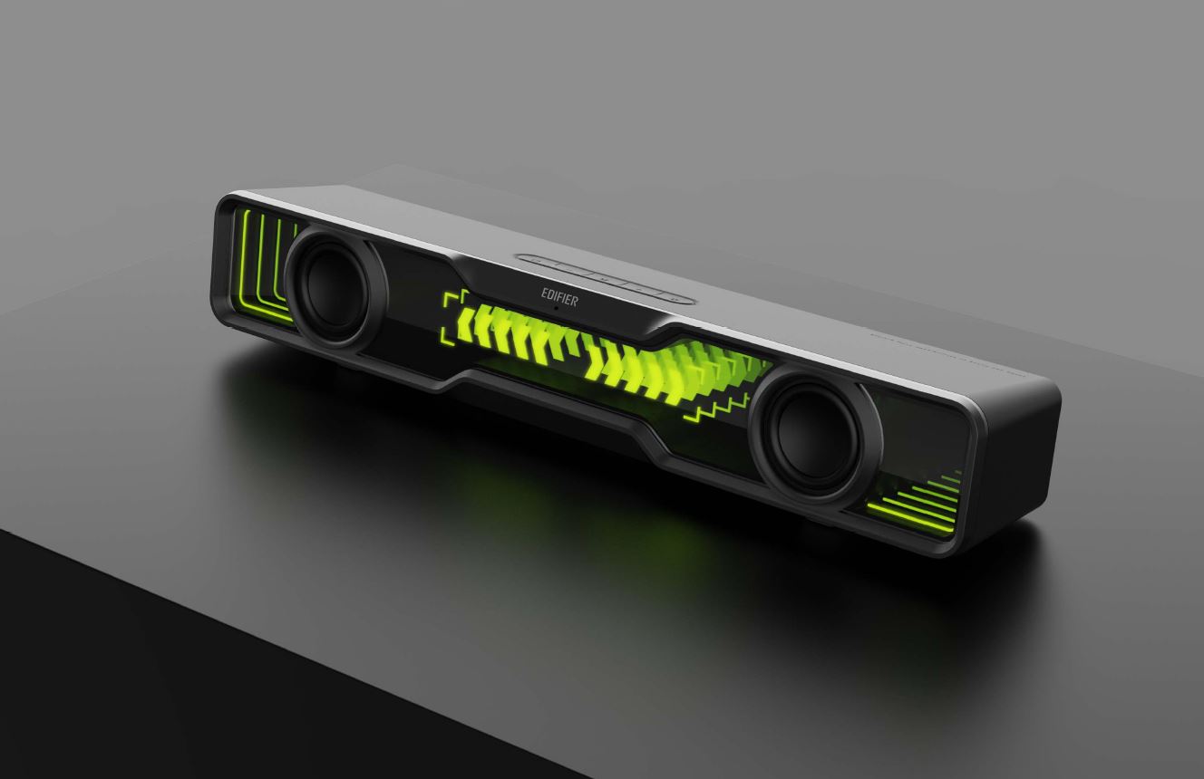 Edifier QS30 Black GTM Deck Version 03 Bluetooth Computer Speaker 5W RMS Dual 52mm Drivers with TempoAbyss Light Effects & MEMS Mic