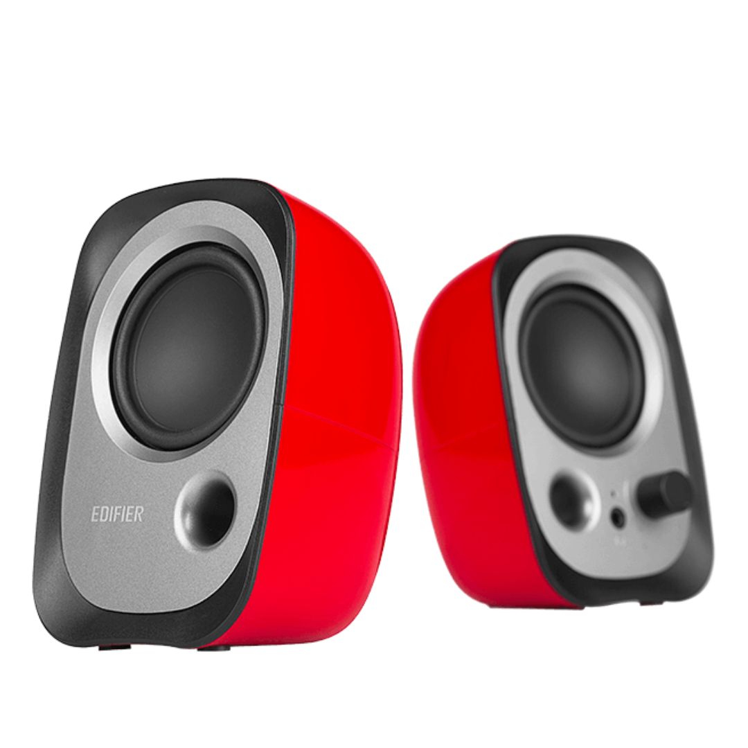 Edifier R12U USB Powered Compact 2.0 Multimedia Speakers with 3.5mm AUX & Headphone Jack - Red