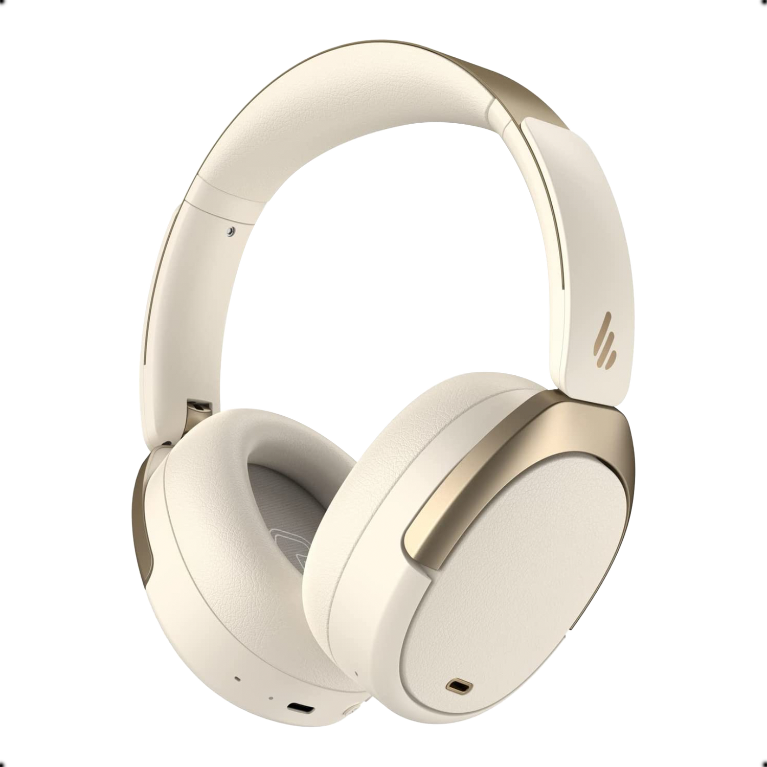 Edifier WH950NB Ivory Wireless Over-Ear Headphones with Active Noise Cancellation & LDAC Hi-Res Audio, Bluetooth 5.3, 55H Battery Life