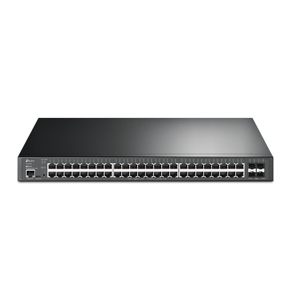 TP-Link SG3452XP Omada 48-Port PoE+ Gigabit L2+ Managed Network Switch with 4x 10GE SFP+ Slots & 500W PoE Budget, Omada SDN Cloud Management