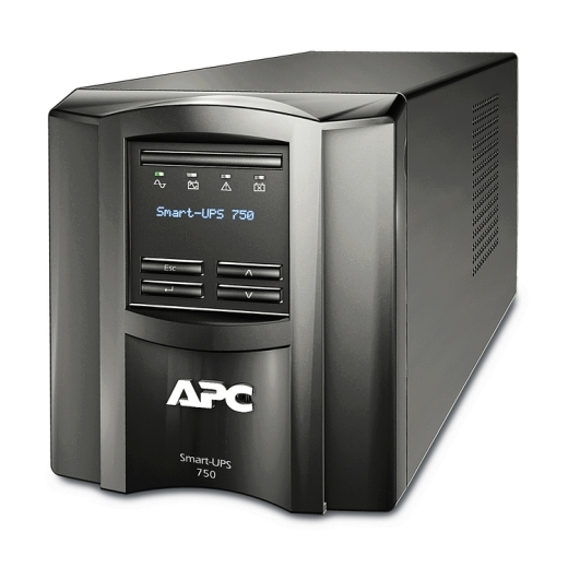 APC Smart-UPS SMT750IC 750VA/500W Line Interactive UPS Tower with SmartConnect, 6 IEC C13 Outlets, Lead Acid Battery, LCD Display, 230V Input