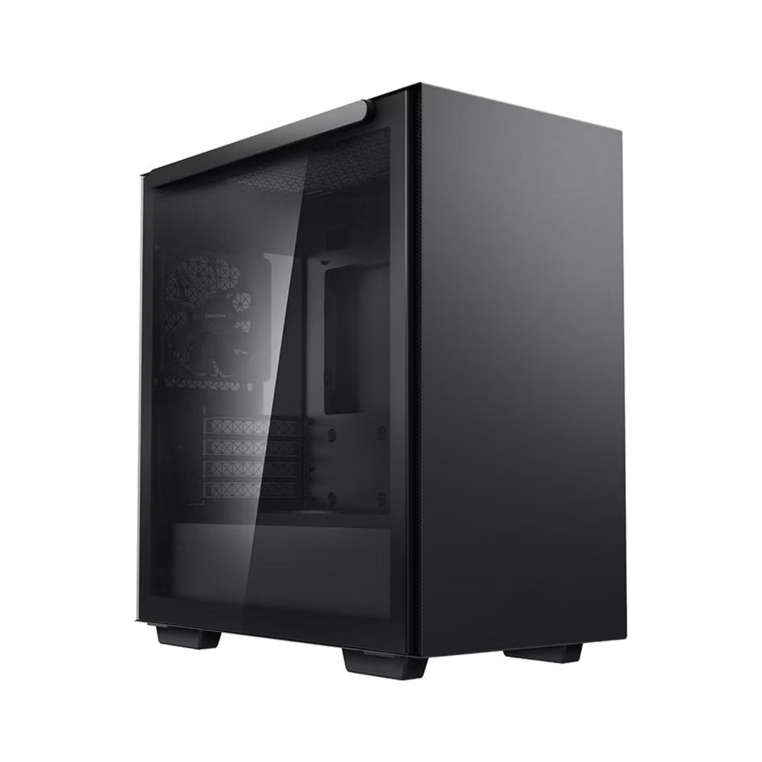 DeepCool MACUBE 110 Micro-ATX PC Case with Magnetic Tempered Glass Side Panel, Removable Drive Cage, Adjustable GPU Holder, and Pre-installed 120mm Rear Fan