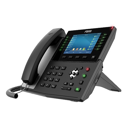 Fanvil X7C Enterprise Color IP Phone - 5-Inch HD Display, 20 SIP Lines, HD Audio with Opus, Built-in Bluetooth, Wi-Fi Ready, Dual Gigabit PoE Ports