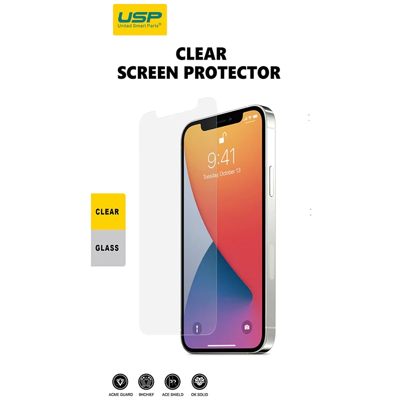 USP Tempered Glass Screen Protector for Apple iPhone 8 Plus / 7 Plus / 6 Plus - Full Coverage, 9H Hardness, Anti-Fingerprint, Bubble-Free