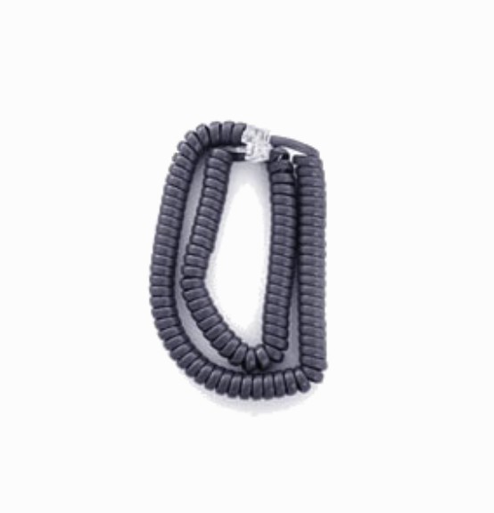 Fanvil Curly Cord for XU Series Headset - Durable Black Replacement Cable LCDAA100001A0