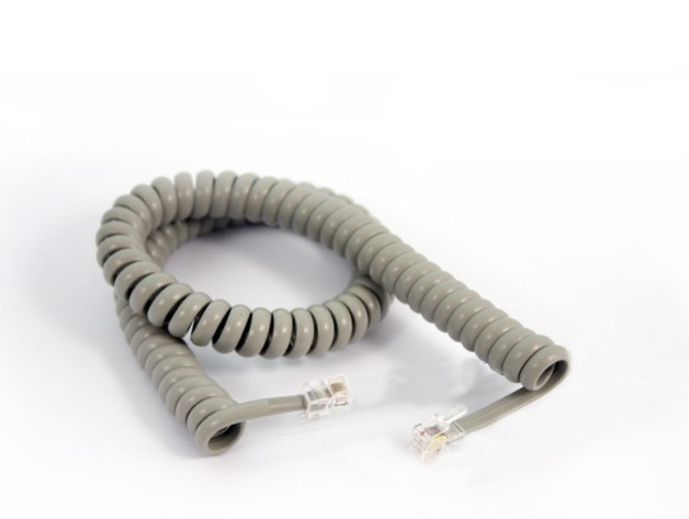 Fanvil Curly Cord Replacement for V67/V65 Series Headset - Gray, Model LCDAA100019A0