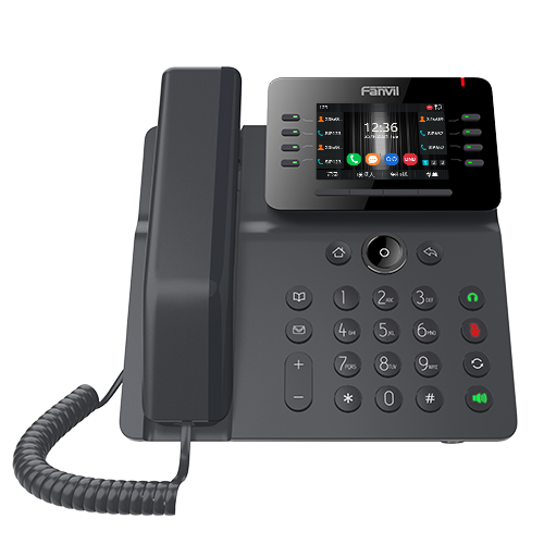 Fanvil V64 Prime Business IP Phone with 3.5" Color LCD, Built-in Dual-Band WiFi & Bluetooth 5.0, Dual Gigabit PoE Ports, 12 SIP Lines, HD Audio, SBC Ready