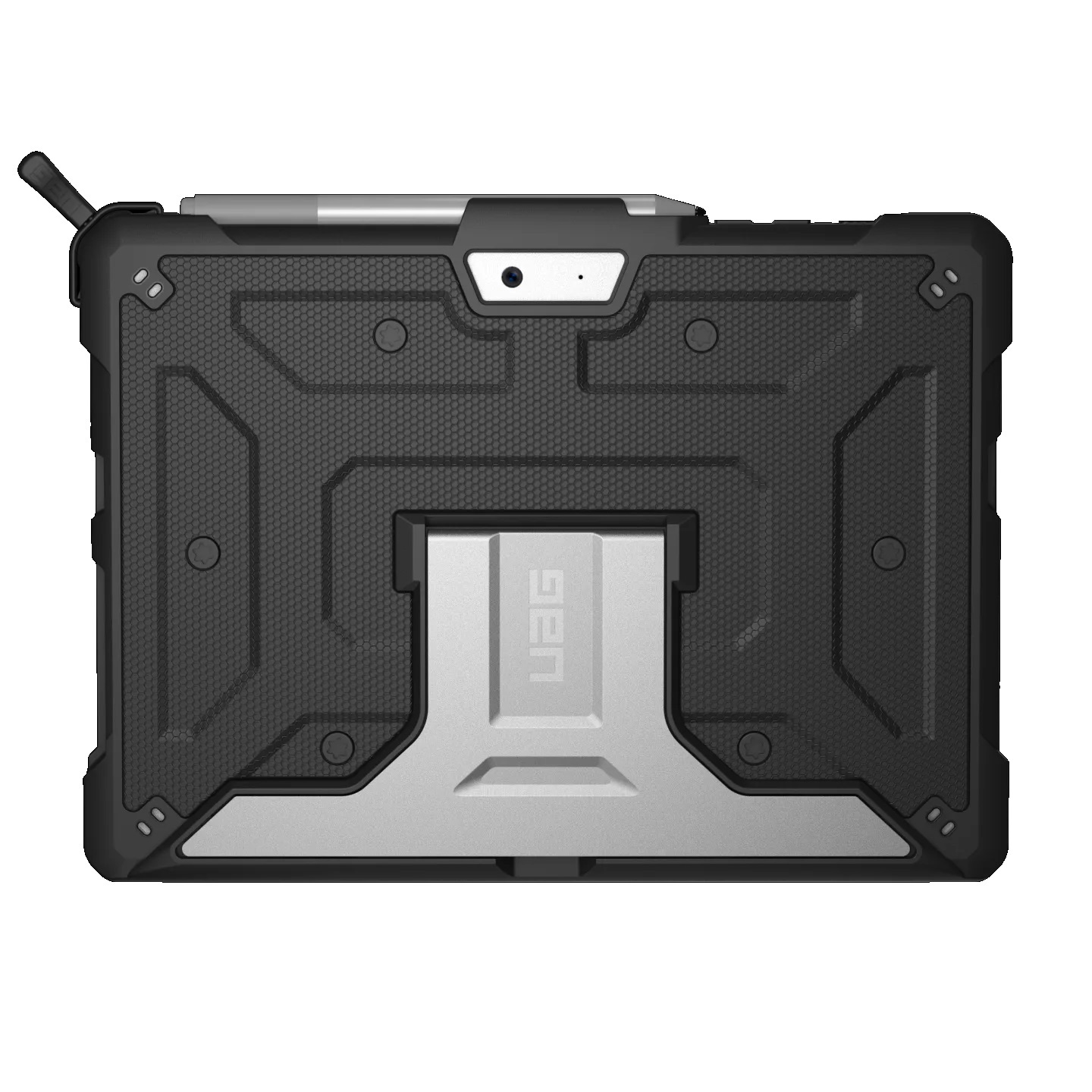 UAG Metropolis Rugged Case for Microsoft Surface Go 4/3/2 - Military Grade Protection, Built-in Kickstand & Pen Storage - Black