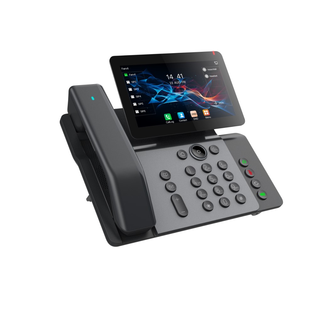 Fanvil V66 Pro Premium IP Phone – 7-Inch Rotatable IPS Touch Screen, 20 SIP Lines, HD Voice, Bluetooth 5.4 & Dual-Band Wi-Fi 6, PoE Enabled
