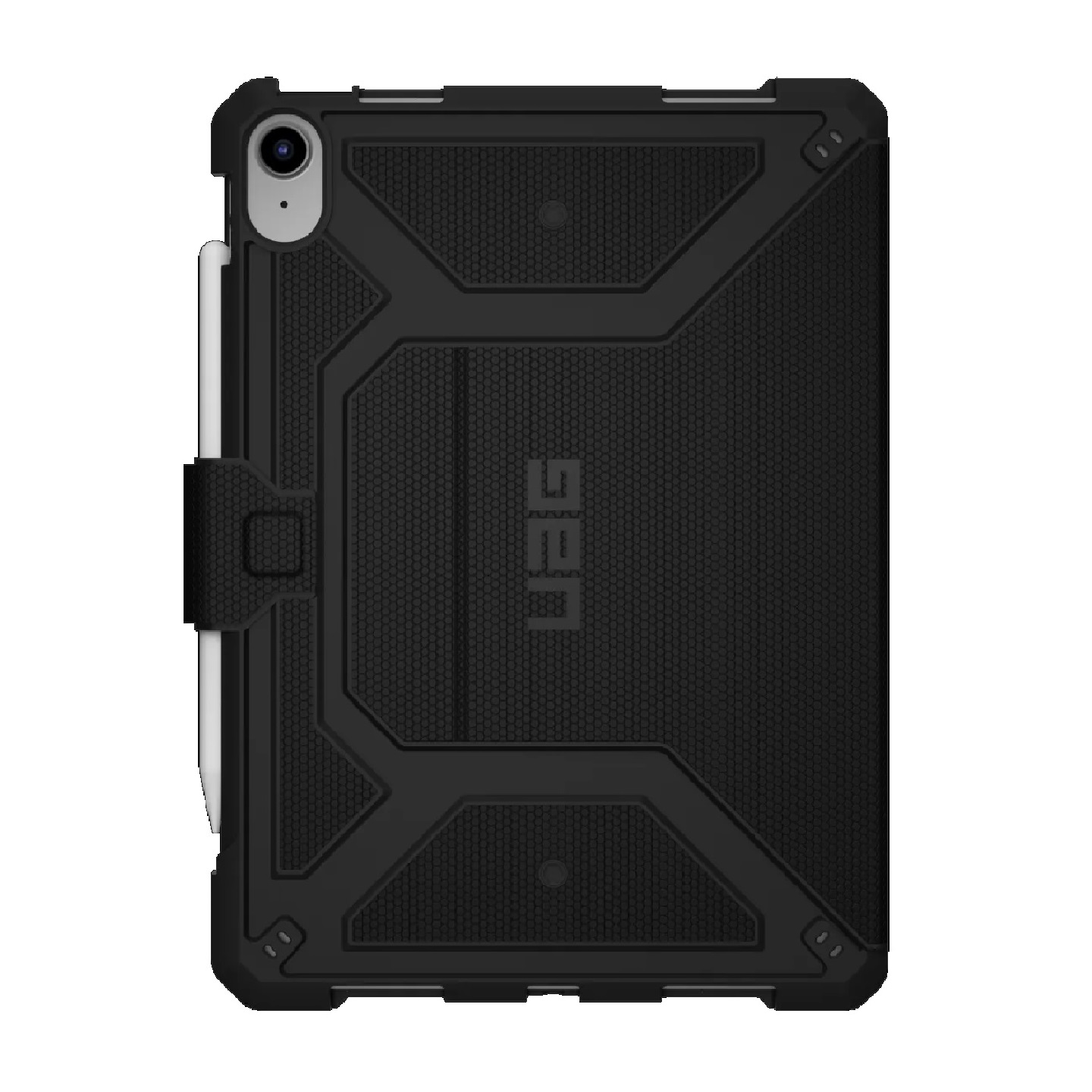 UAG Metropolis Rugged Folio Case for Apple iPad 11th Gen 11.0" & 10th Gen 10.9" - Military Drop-Tested Protection, Apple Pencil Holder, Black