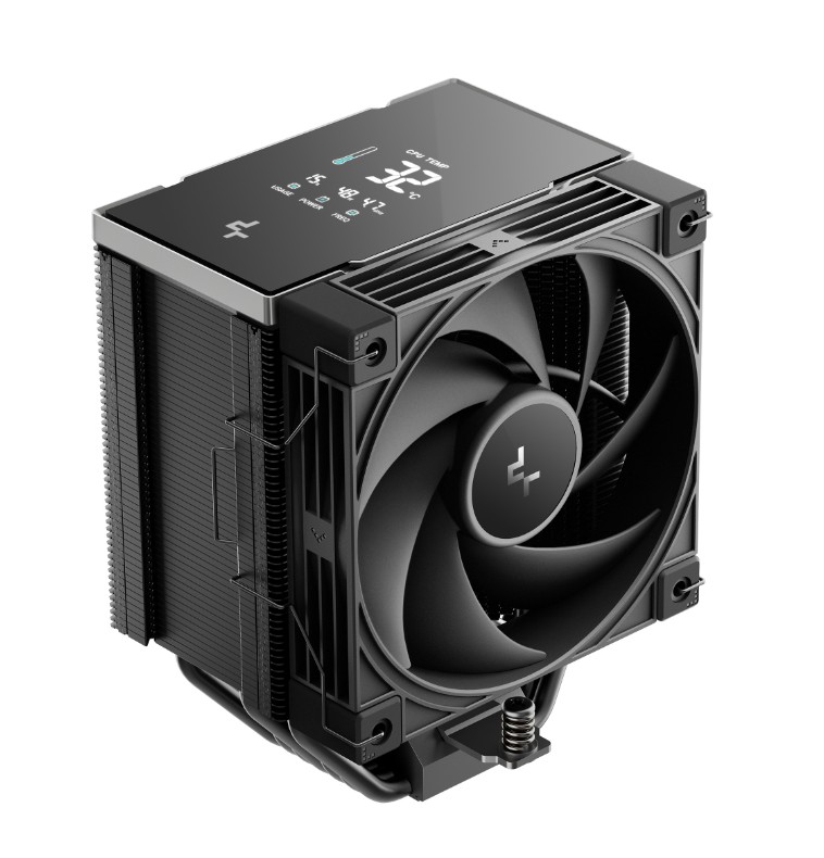 DeepCool AK700 DIGITAL NYX CPU Cooler — 7x 6mm Heatpipes, 120mm Fan, Quad Digital Display, Intel LGA1851/1700/1200/115x & AMD AM5/AM4