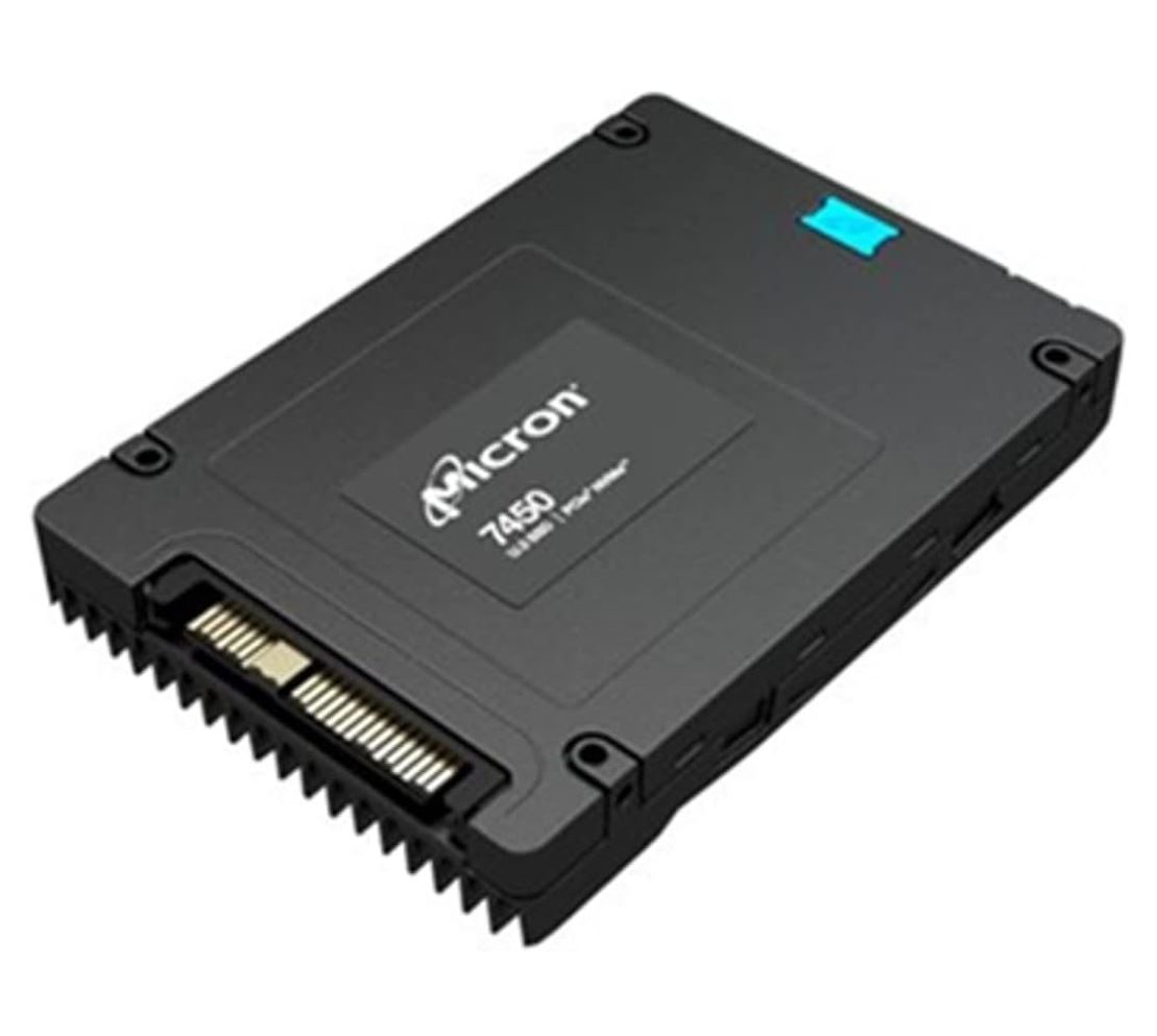 Micron 7450 Pro 1.92TB Gen4 NVMe Enterprise SSD U.3 - 6800/2700 MB/s R/W, 800K/190K IOPS, 365000TBW Endurance, 2M hrs MTBF, Server Data Center Storage