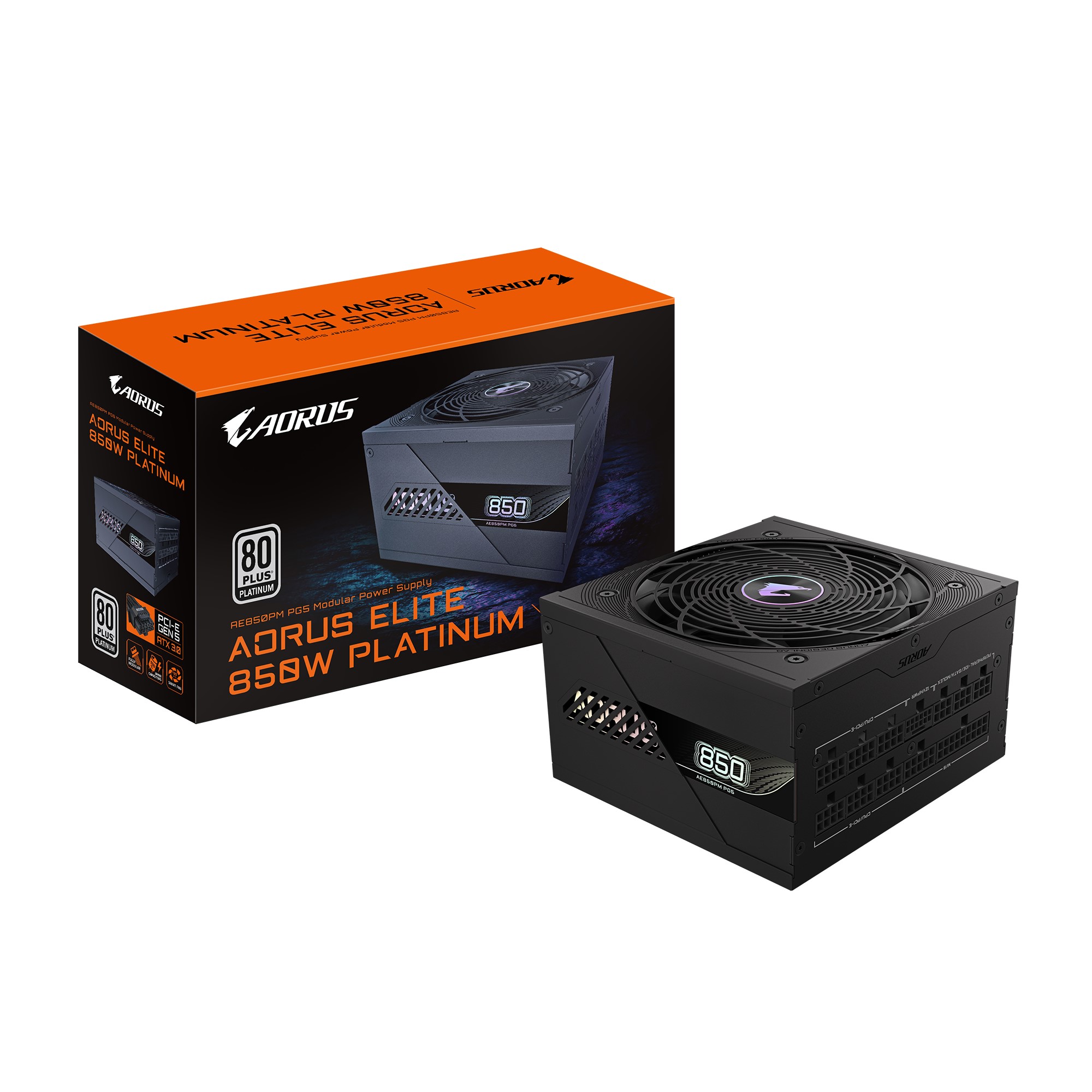 Gigabyte AORUS ELITE P850W 80 PLUS Platinum Fully Modular ATX PSU with PCIe Gen 5.0 Support