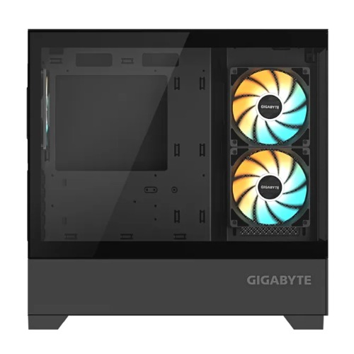 GIGABYTE C201 PANORAMIC Mid Tower PC Case - Mini-ITX/m-ATX, Tempered Glass, ARGB Fans, USB 3.0, Supports Radiators up to 360mm