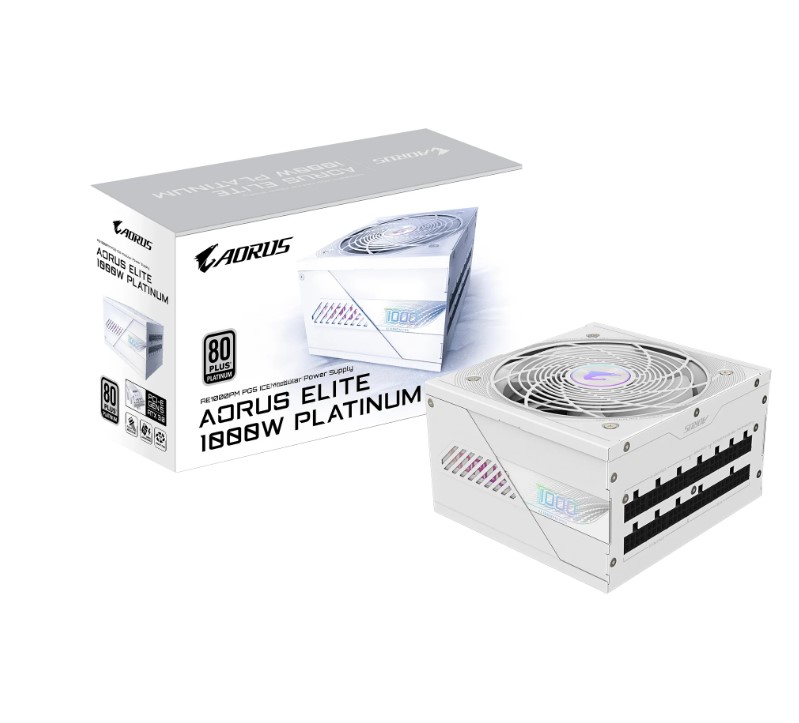 Gigabyte GP-AE1000PM PG5 ICE 1000W 80 PLUS Platinum Fully Modular ATX 3.0 Power Supply