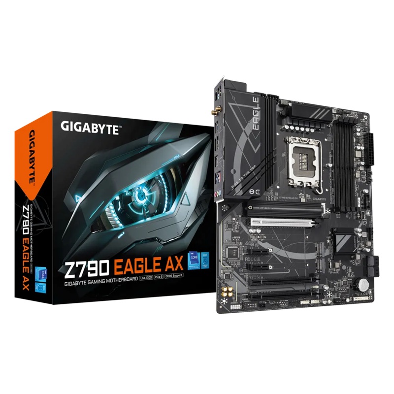Gigabyte Z790 EAGLE AX LGA 1700 ATX Motherboard with DDR5 Support up to 192GB, PCIe 5.0, Triple M.2, Wi-Fi 6E & 2.5GbE LAN