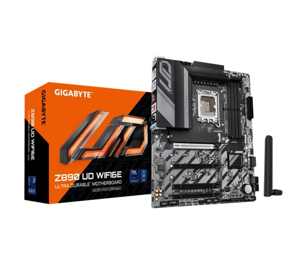 Gigabyte Z890 UD WIFI6E ATX Motherboard Intel LGA 1851 DDR5 Up to 256GB PCIe 5.0 M.2 Wi-Fi 6E USB4 Type-C