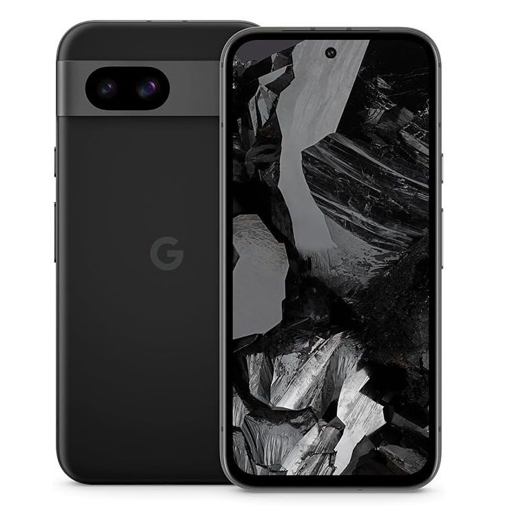 Google Pixel 8a 5G 128GB Obsidian Black - 6.1" OLED 120Hz, 8GB RAM, Dual 64MP+13MP Cameras, 4492mAh, IP67, Android 14, 2 Year Warranty