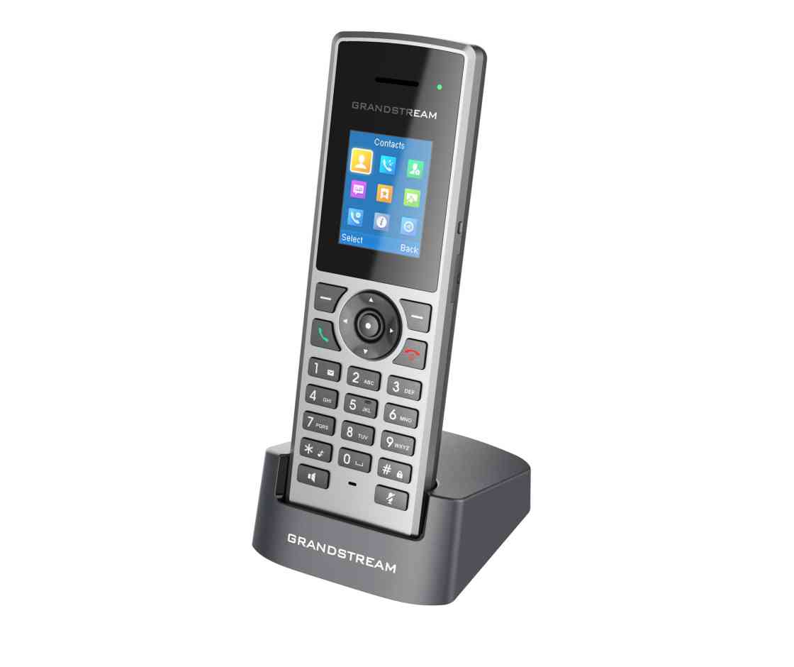 Grandstream DP722 Cordless DECT IP Handset with 1.8" Color LCD, 20H Talk Time & 250H Standby, 10 SIP Accounts Support