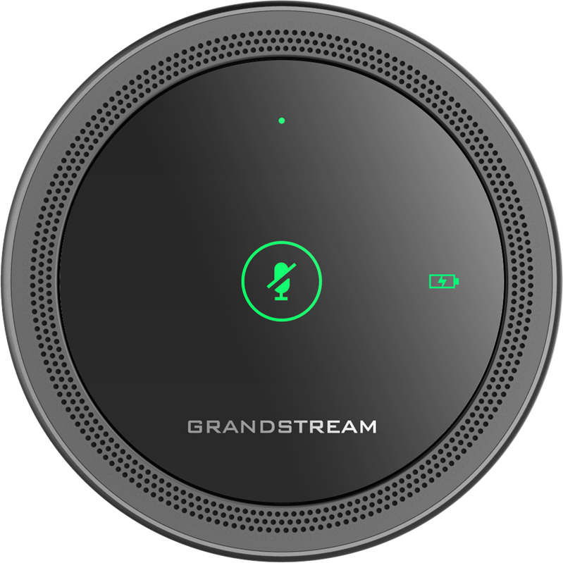 Grandstream GMD1208 Desktop Wireless Expansion Microphone with 8 Omni MEMS Mics, Bluetooth & 1500mAh Battery