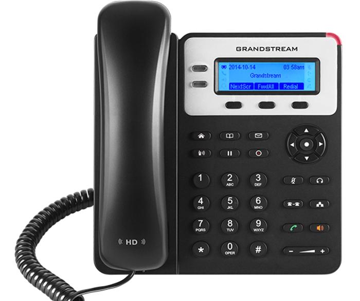 Grandstream GXP1620 2-Line Basic IP Phone with 2 SIP Accounts, 132x48 Backlit LCD, HD Audio, 3-Way Conferencing