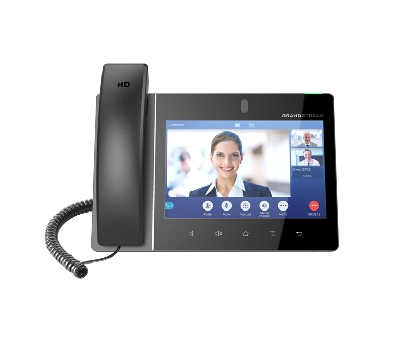 Grandstream GXV3380 Android IP Video Phone - 16 Lines, 16 SIP Accounts, 8" 1280x800 Touchscreen, 2MP Camera, Bluetooth, Wi-Fi, PoE Powered