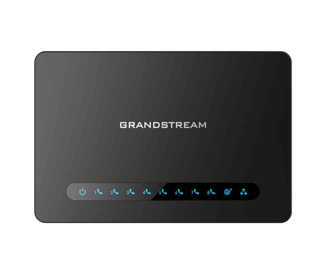 Grandstream HT818 8-Port FXS VoIP Gateway with Dual Gigabit Ethernet, 2 SIP Profiles & T.38 Fax Support