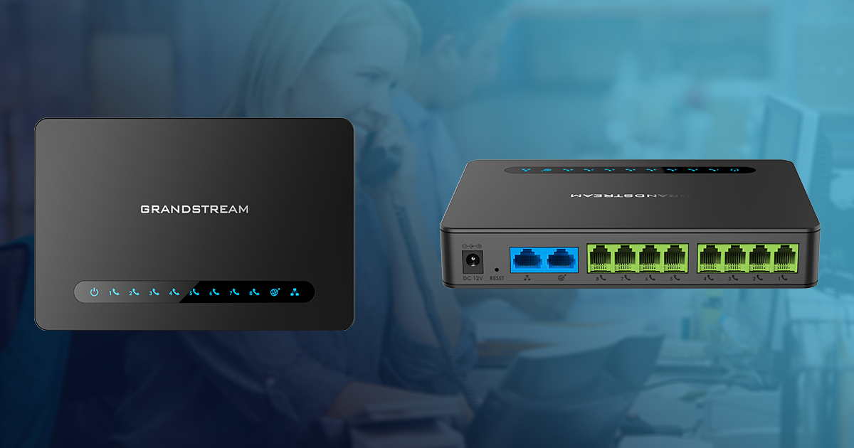 Grandstream HT818 v2 - 8 Port FXS VoIP Gateway with Dual Gigabit Ethernet & T.38 Fax Support
