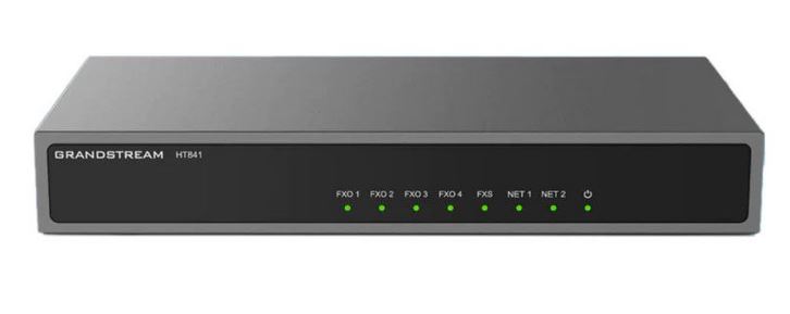 Grandstream HT841 4-Port Analog FXO Gateway with 1 FXS Port & PoE Support