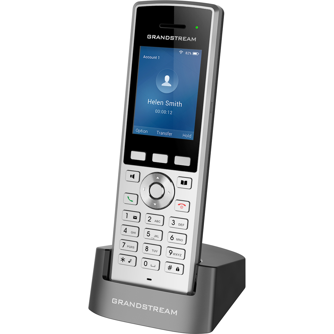 Grandstream WP822 Enterprise Portable Dual-Band WiFi IP Phone with Bluetooth, HD Voice & Extended Battery