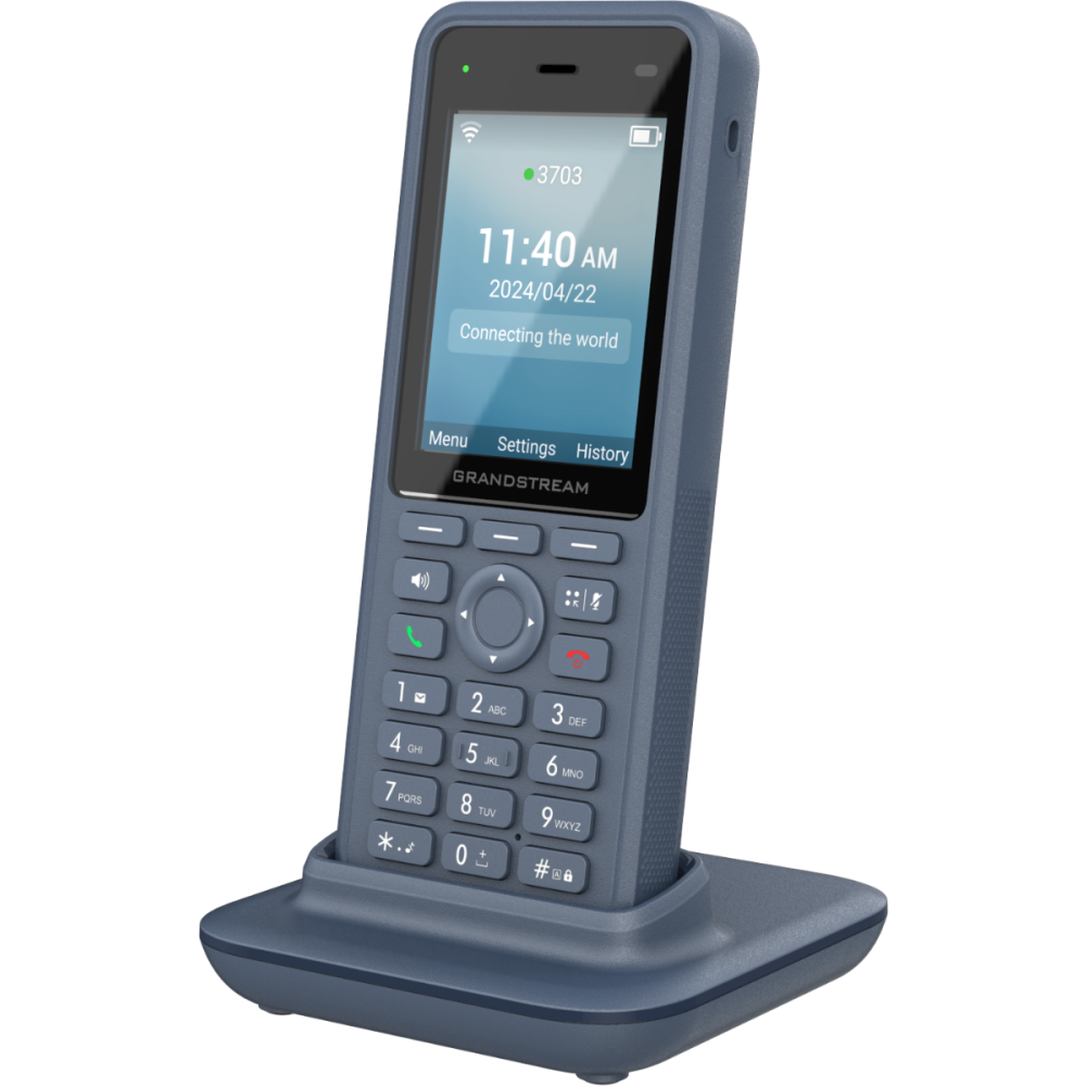 Grandstream WP836 Rugged Wi-Fi 6 Cordless IP Phone with 3 SIP Accounts, HD Voice, Bluetooth & 10h Talk Time