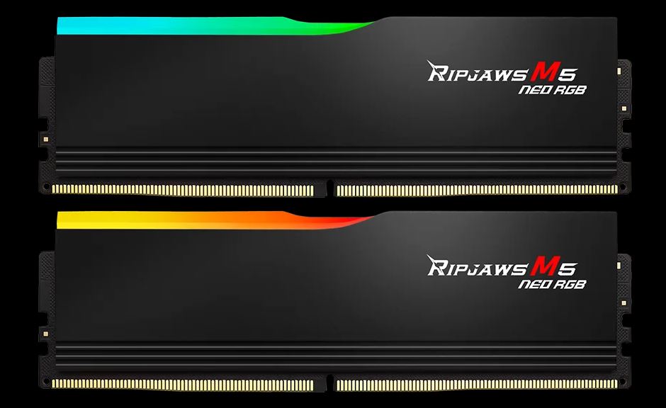 G.SKILL Ripjaws M5 Neo 32GB (2x16GB) DDR5 6000 MT/s CL28 AMD EXPO RGB Desktop Memory Kit