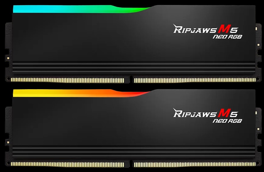G.SKILL Ripjaws M5 Neo RGB 32GB (2x16GB) DDR5-6000 CL36 Desktop Memory Kit with AMD EXPO & Intel XMP 3.0 Profiles