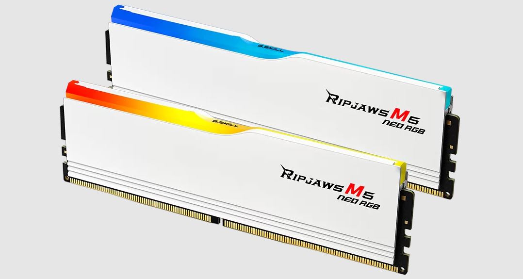 G.SKILL Ripjaws M5 Neo RGB 64GB (2x32GB) DDR5-6000 CL36-36-36-96 1.35V AMD EXPO & Intel XMP 3.0 Ready RAM Kit