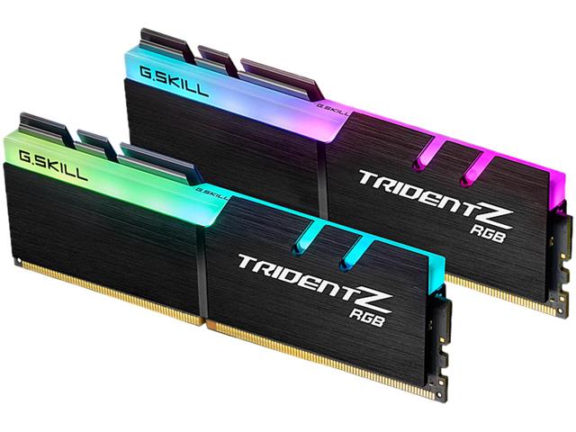 G.SKILL Trident Z RGB 16GB (2 x 8GB) DDR4-3200 CL16 1.35V — PC4-25600 RGB Desktop Memory Kit