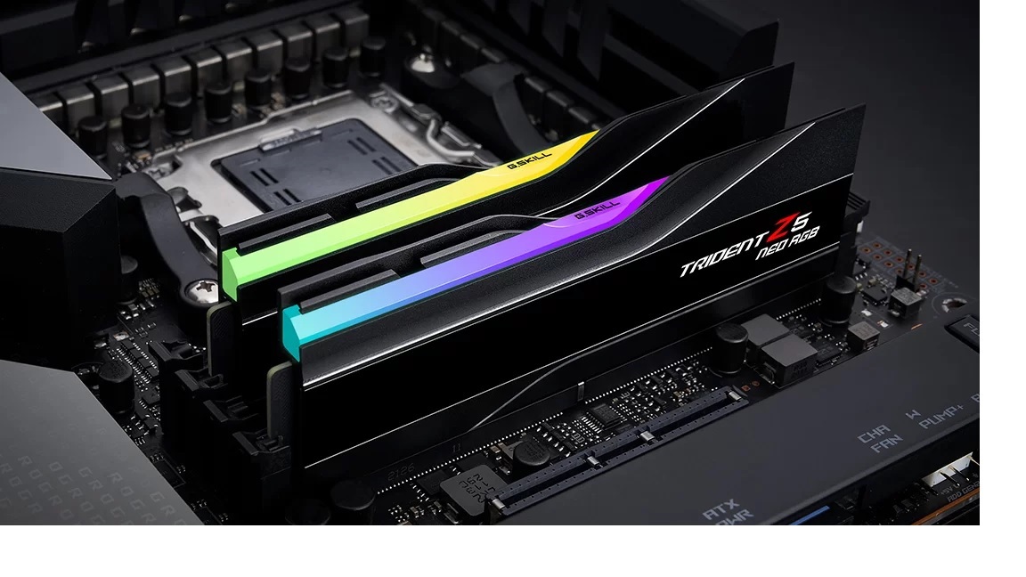 G.SKILL Trident Z5 Neo RGB 64GB (2x32GB) DDR5 6000 MT/s CL30 Timings 30-40-40-96 1.4V AMD EXPO Ready Gaming RAM