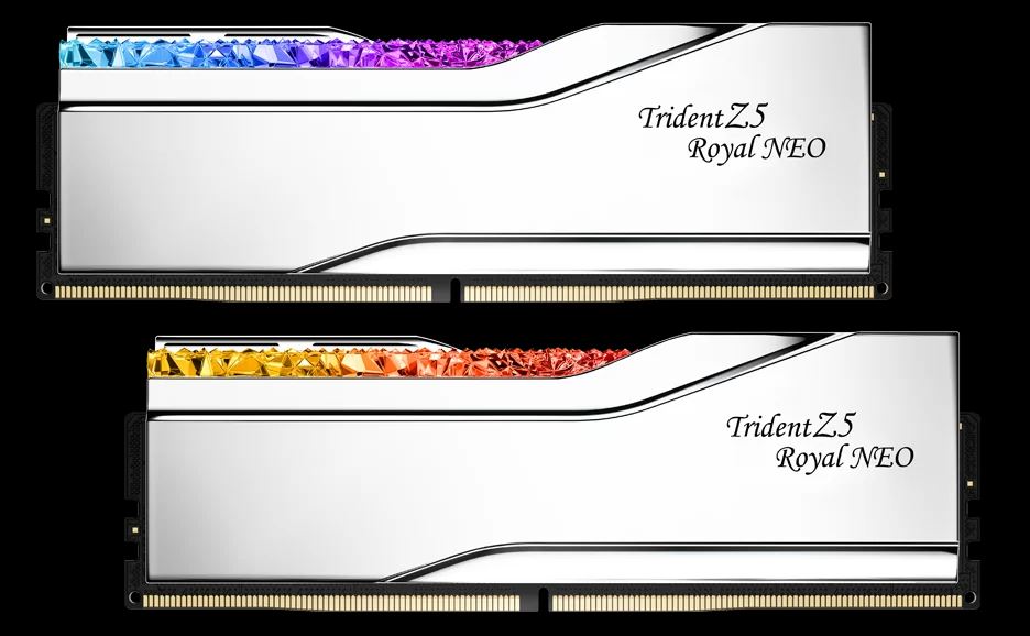 G.SKILL Trident Z5 Royal Neo 32GB (2x16GB) DDR5 8000 MT/s CL38 AMD EXPO RGB Memory Kit F5-8000J3848H16GX2-TR5NS