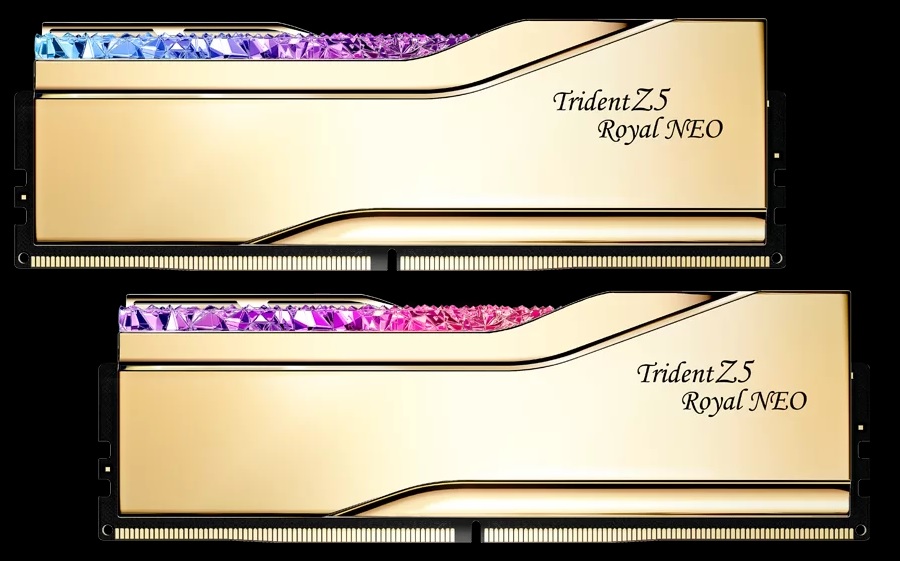 G.SKILL Trident Z5 Royal Neo 96GB (2x48GB) DDR5 6000 MT/s CL28-36-36-96 1.35V AMD EXPO High-Performance RGB Memory Kit