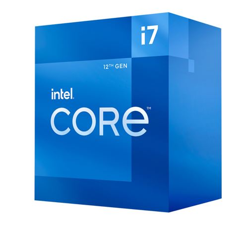 Intel Core i7-12700F (12th Gen Alder Lake) 12-Core / 20-Thread LGA1700 CPU — 3.6GHz (4.9GHz Turbo), 25MB, 65W (Boxed with Cooler)