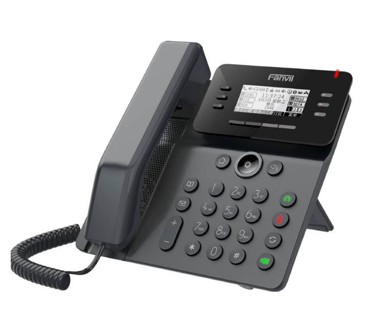 Fanvil V63 Essential Business IP Phone | 2.8" Color Display, 6 SIP Lines, HD Audio, Dual Gigabit Ports, PoE, 15 Programmable DSS Keys, Wall Mount & Desktop